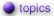 topics